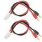 WOODGUILIN Tamiya Stecker Connectors，Tamiya Steckerstecker auf 4mm Bananenstecker Adapter mit 30cm 14AWG Kabel für RC Hubschrauber，Quadcopter, Lithium Batterien Batterieanschluss(2 Pack Tamiya Plug)