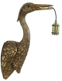 Light & Living Wandlampe Crane - Bronze - 29.5x16x48cm - Andere - Kunststoff - Wandlampen für innen - Wand beleuchtung für Schlafzimmer & Wohnzimmer