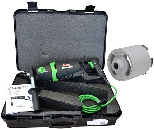 Eibenstock EHD 2002S Trocken-Kernbohrmaschine inklusive Staubabsaugung & Diamant Dosensenker Typ Matrix Power (Ø 82 mm)