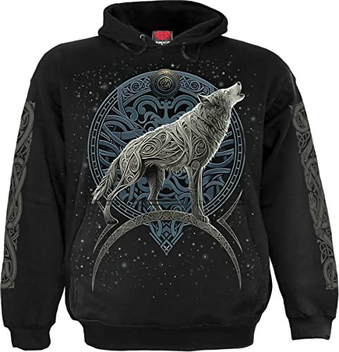 Spiral - Celtic Wolf - Hoody Black - L
