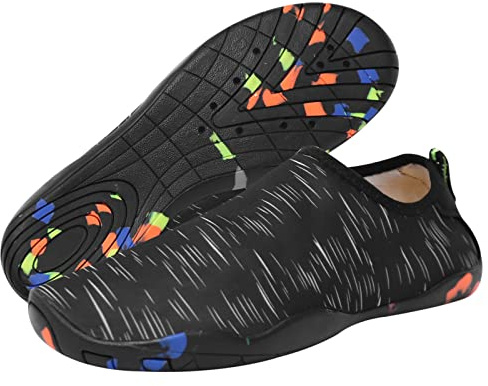TMEOG Badeschuhe Damen Herren Wasserschuhe Schwimmschuhe Aquaschuhe Strandschuhe rutschfest Surfschuhe schnell trocknend Wattschuhe Meerschuhe Erwachsene Gr.36-45