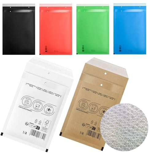 Dima Pax 200x A1 Luftpolstertaschen Versandtaschen Warensendung | Innenmaß 10 x 15,5 cm | Farbe weiss