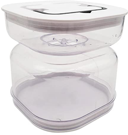 LOSOO pepinillos - Contenedores Almacenamiento pepinillos Prueba Fugas | Recipiente Cuadrado con Separador Jugo Almacenar encurtidos Recipiente Almacenamiento