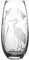 DIAMANTE Fassförmige Kristallvase Reiher – geätzter Vogel, botanisches Wildtier-Design, Dekoration, Blumenvase, 25 cm