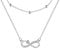 Hifeeled Unendlichkeit Kette Damen 925 Sterling Silber Halskette Original Frauen Schmuck Weihnachten Geschenke für Mutter Ehefrau Tochter