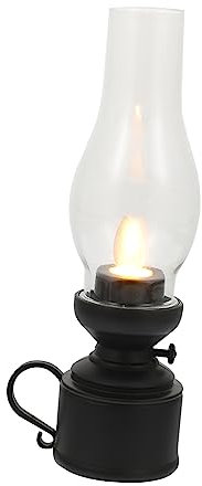 Abaodam Vintage Led Petroleumlampe Dekorative Tischlampe Retro Kerzenlicht Design Für Zuhause Party Karneval Beleuchtung