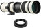 Namolit Fotocamera MF Super Teleobiettivo Zoom F/8.3-16 420-800mm T2 Mount con AI-mount Anello adattatore Universale 1/4 Filettatura Ricambio per Nikon AI-mount