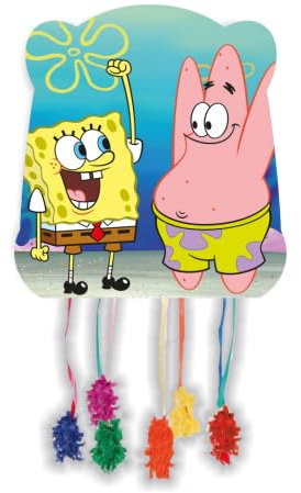 BeenSmile, Pinata Basic SPONGEBOB SQUAREPANTS, Partyzubehör, Pinata zum Befüllen mit Spielzeug oder Leckereien, Dekoration für Kinderpartys, Geburtstage und Feiern