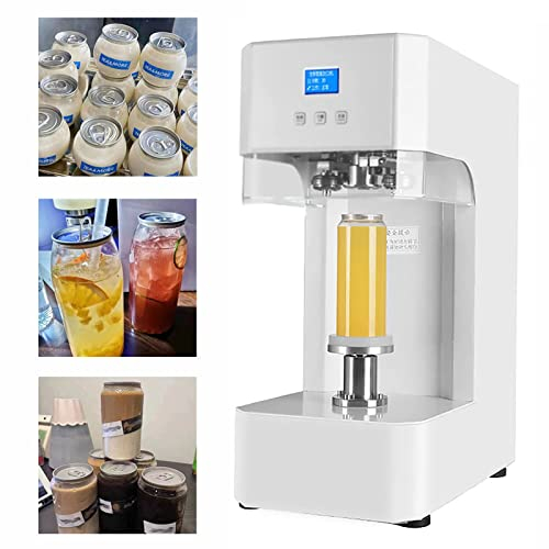Can Sealing Machine Full Auotomatic 360W Can Seamer Can Sealer With Smart Counter Tin Can Sealer Bottle Can Capping Customed Caliber for Milk Tea Coffee Pop Cans