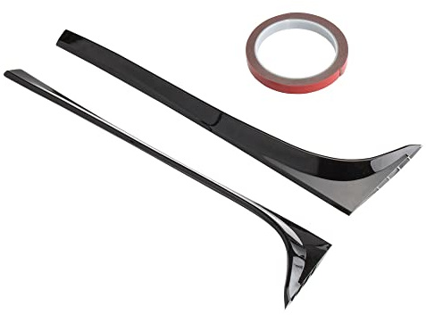 MASO Heckscheibenspoiler-Seitenflügel-Abdeckungsblenden, Heckscheibenspoiler-Seitenflügel-Abdeckungsleisten, kompatibel mit VW Golf 7 7.5 MK7 MK7.5 2014-2018. Passend für 1.2T 1.6T, glänzend schwarz