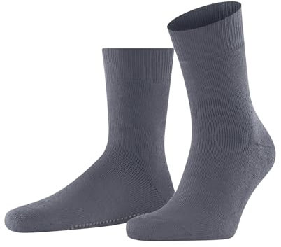 FALKE Herren Stoppersocken Homepads M HP Wolle Baumwolle rutschhemmende Noppen 1 Paar, Grau (Steel Grey 3250), 39-42