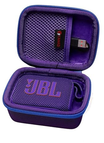 XANAD Hard EVA Case for JBL Go 4 /JBL GO 3 /Go 3 Eco Portable Bluetooth Speaker Box Pro Sound (Purple)