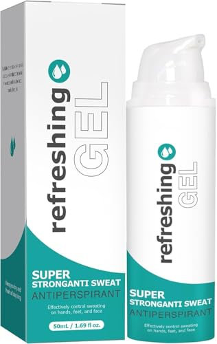 Antitranspirant Gel Gegen Schwitzen im Gesicht, Hände und Schweiß Füße, Antitranspirant das Gesicht für Männer und Frauen Gegen Achselgeruch, Gegen Starkes Schwitzen im Gesicht und am Kopf (1PC)