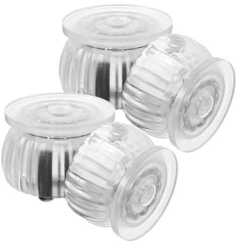 ULTECHNOVO 1satz Universelle Möbelrollen Mit Bremse Transparente Schwerlast-caster-räder Für Möbel Küchenhelfer Und Geräuschlos Und Einfach Zu Montieren Für Ruhige Umgebungen Maße