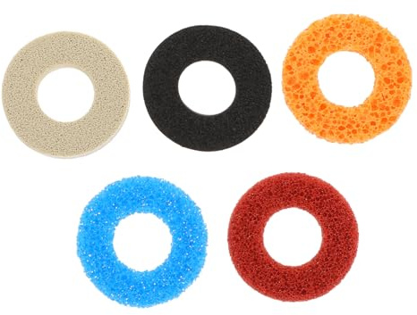 OSALADI 5 Stück Joystick Puffer Ringe Rot Blau Orange Grau Schwarz Aus Hochelastischem Schwamm Präzisionsschutz Für Spielekonsole Controller Zielhilfe Für Bessere Kontrolle Und Langlebigkeit