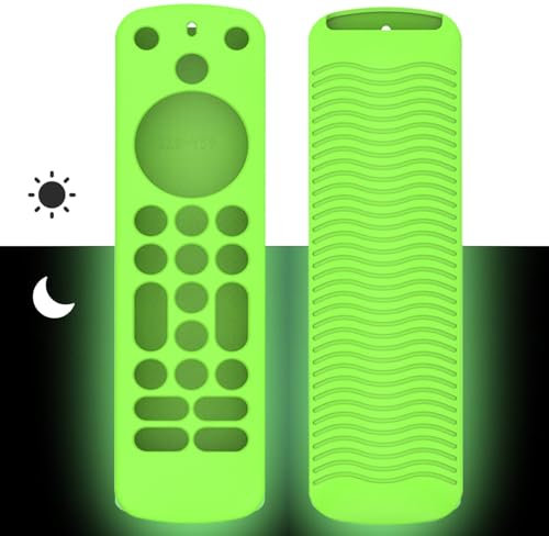 Silicone Custodia Remota per telecomando Alexa Voice Remote Pro/Fire TV Cube Remote Pro Guscio Protettiva,Antiscivolo Cover Copertura