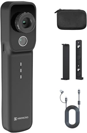HIKMICRO Mini2W Drahtlose Wärmebildkamera 512×384 SuperIR, iOS/Android, 256x192 IR-Auflösung, Thermalkamera mit visueller Kamera, Manueller Fokus, für Telefon/Tablet/PC Windows