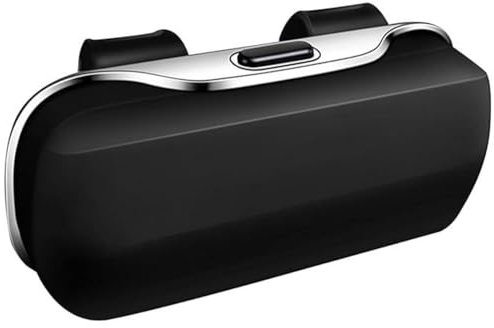 Fjquamitix Sunglasses Holder for Car Visor, Car Sunglasses Holder, Glasses Storage Protective Box, Eyewear Hard Shell Eyeglasses Organizer, Auto Glasses Case (Black)