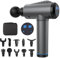 Oryzom Massagepistole mit 30 Geschwindigkeiten/Massage Gun für tiefe Muskelmassage mit bis zu 3600 Impulsen/min / 10 Aufsätze für Nacken, Rücken & Körper/Mit LCD-Touchscreen(Grau)