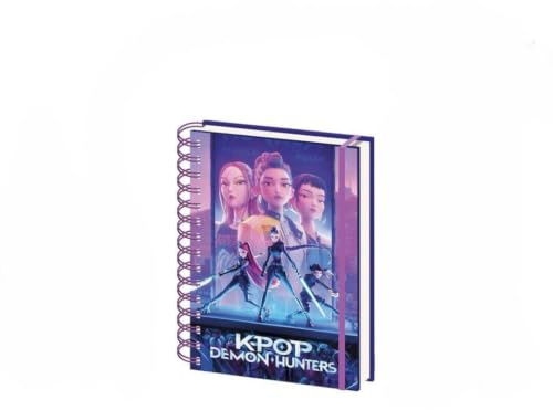 K-pop Demon Hunters (Huntrix A5 Wiro Notizbuch, offizielles Lizenzprodukt, Premium K-Pop Schreibwaren für Studenten, Schriftsteller & Sammler