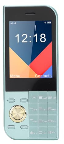 PUSOKEI Entsperrtes 2G-Handy mit 2,8-Zoll-Bildschirm, DREI Nano-SIM-Karten, Großer Taste und Klarem Display, 3800-mAh-, Geringe Strahlung für Senioren und Kinder (Green)