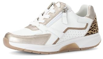 Gabor Damen Low-Top Sneaker, Frauen Sneaker,Weiss/Puder/Natur (53),37 EU / 4 UK