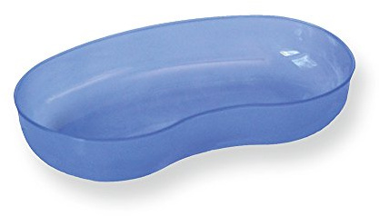 WACA 2503 Nierenschale Sterilisationsbehälter 260 x 137 x 40 mm, Farbe:blau transluzent