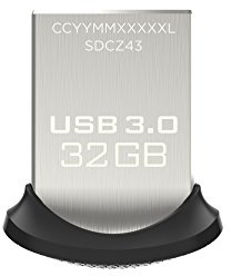 SanDisk Ultra Fit 32 GB USB Flash Drive USB 3.0 up to 150 MB/s