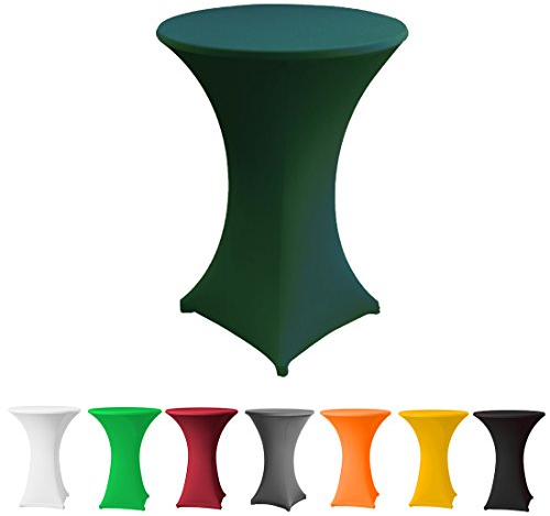 Babat Stehtischhusse Stretch in Farbe jägergrün und Durchmesser 80-85 für Bistrotisch/Stehtisch