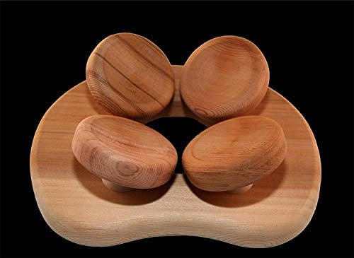 Halu Sauna Coussin Appui-tête Ergonomique pour Un Parfait à la tête de Red Cedar
