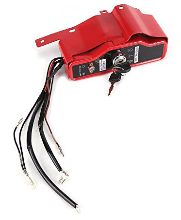 Fdit Interruttore di accensione elettrica e 2 Chiave Pannello di Controllo Box con Tasti on/off Stop per GX340 GX390 Motore