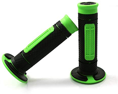 COPART 7/8 Zoll Handgriffe Gasgriff Griffe für Motorrad ATV Dirt Pit Bike Motocross Lenker Griff für Kawasaki KX65 KX85 KX125 KX250 KX250F (grün)