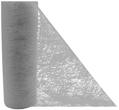 jb® 20m Tischband Tischläufer Tischvlies Vlies Vliesband Kommunion Konfirmation Tischdeko Band Dekostoff Deko Breite 23cm (hellgrau)