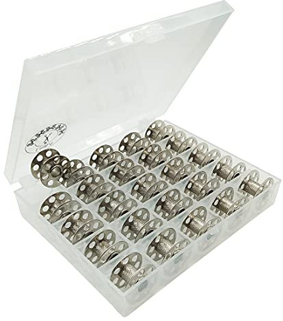 LNKA Metallspulen für Bernina Spulen 1130, 1004, 1005, 1006, 1008, # 0115367000-B, Alt# 0015367200, 25 Stück pro Box