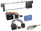1 DIN Radio Einbauset mit Lenkradfernbedienung für BMW 3er E46 1998-2007 schwarz