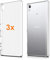 REY Pack 3X Transparent Silikonhülle TPU für Sony Xperia Z5 Premium / Z5 Plus, Handyhülle Premium Kratzfest TPU Durchsichtige Schutzhülle, Ultradünne 0,33 mm