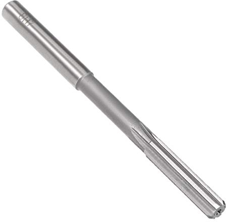 sourcing map 8 mm Spannreibahle HSS H7 6 gerade Flöten Maschinenfräser Werkzeug
