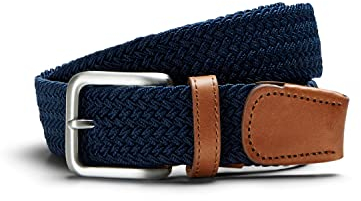 JACK & JONES Herren Gürtel Jacspring Woven Belt Noos, Navy Blazer, 80