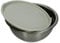 BRANDANI Contenitore Base Inox E Tappo Tortora in Silicone Contatti Misure D 31X14,5H Art 53514