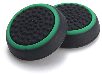 Coque en silicone pour manettes de jeu PS4 PS3 Xbox One Xbox 360 noir/vert