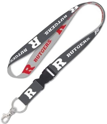 WinCraft Rutgers Scarlet Knights Lanyard with Detachable Buckle, 1 - Red and Grey