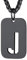 Richsteel schwarz buchstabenkette Dog Tag Halskette mit Initialer Alphabet J Anhänger für herren Damen