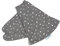 pic Bear Stillmond Ersatzbezug - hochwertige anschmiegsame Jersey Baumwolle für Schmusekissen - Stillkissen - 120 cm - Sterne grau-weiß