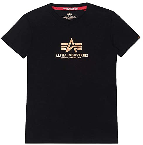 Alpha Industries Damen Alpha Industries New Basic T Wmn Foil Print T-Shirt für Damen T-Shirt (1er Pack)