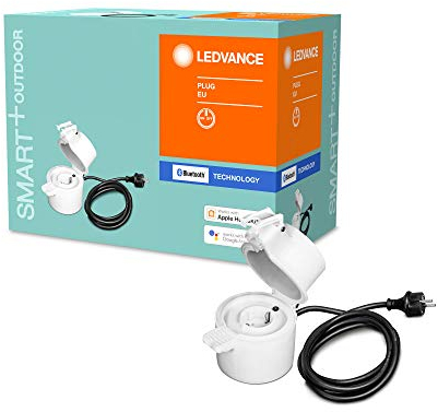 LEDVANCE Smarte Steckdose für Aussen mit Bluetooth Technologie, integriert konventionelle Geräte in Ihr Smart Home, Kompatibel mit Alexa und Google Voice Control, IP44, SMART+ BT Outdoor PLUG,8er-Pack