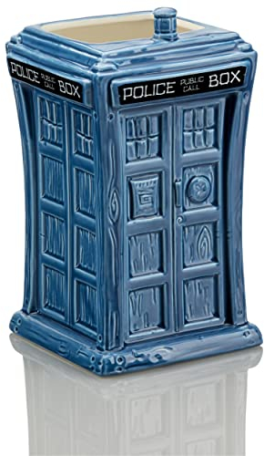 Geeki Tikis Doctor Who TARDIS Taza de cerámica | Capacidad para 42 onzas