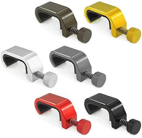 HEINMO Motorrad verstellbare Tasche Rahmenhaken Aufbewahrungstasche Haken Häkelgriffe Kleiderbügel Gepäckträger Halterung für Sprint Primavera GTS LX LXV 50 125 250 300 300ie (A Red)