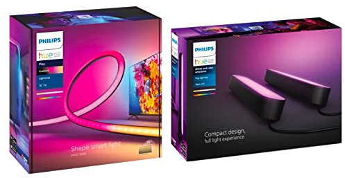 Philips Hue Play Gradient Lightstrip 75 TV + HUE Play Double Pack (Black)