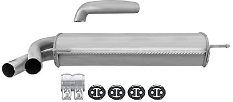 HELLA 8LD 366 027-931 Endschalldämpfer - Easy2Fit® Kit - hinten - zweiteilig - Set mit Anbauteilen - für u.a. FIAT DUCATO