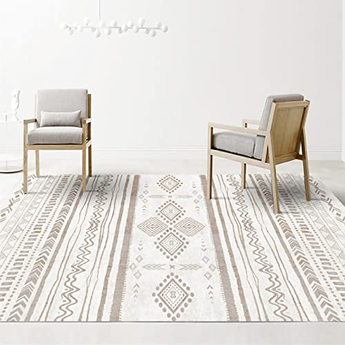 Teppich esstisch deko Khaki beige modernes geometrisches Design wohnzimmerteppich Kamin für Wohnzimmer Teppich weich 180x280cm